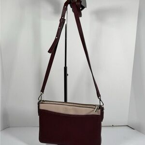 Kate Spade Crossbody Dusty Rose And Burgandy Color Purse